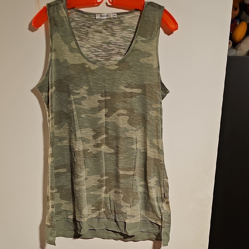 Ricki's Camouflage Sleeveless Tunic